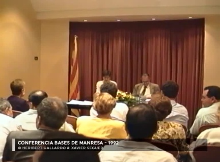 Conferència Bases de Manresa al 1992