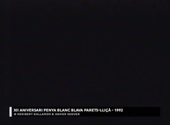 XII Aniversari Penya Blanc-Blava Parets Lliçà al 1992